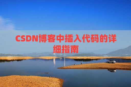 CSDN博客中插入代码的详细指南